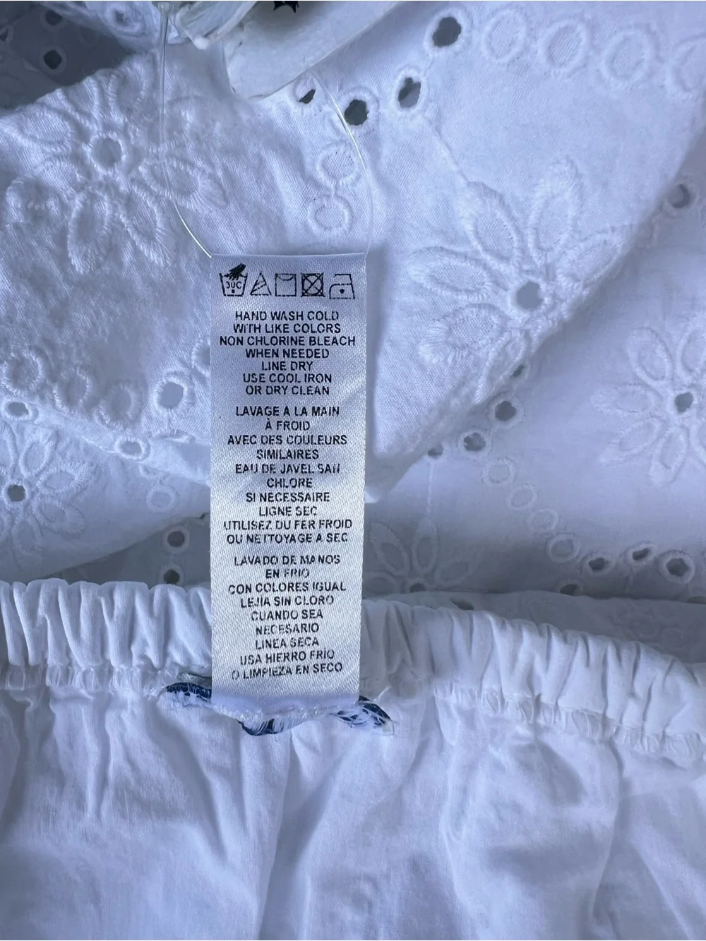 Tommy Bahama Off Shoulder NWT Cotton Eyelet White Shift Dress L Coastal Peasant